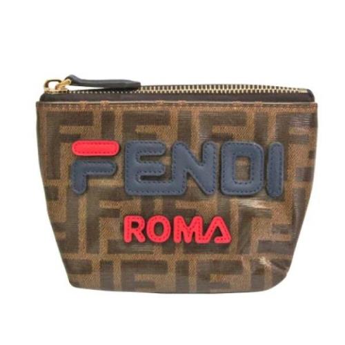 Pre-owned Canvas wallets Fendi Vintage , Brown , Dames