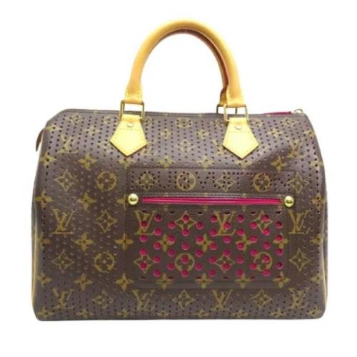 Pre-owned Canvas handbags Louis Vuitton Vintage , Brown , Dames