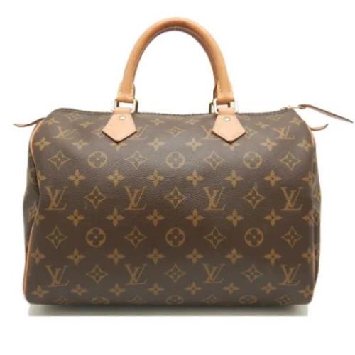 Pre-owned Canvas handbags Louis Vuitton Vintage , Brown , Dames