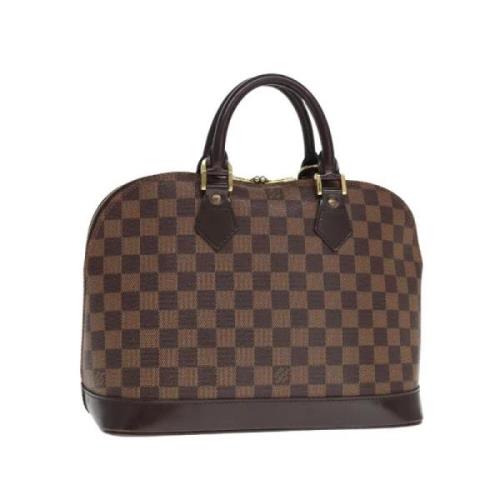 Pre-owned Canvas handbags Louis Vuitton Vintage , Brown , Dames