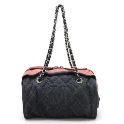 Pre-owned Denim crossbody-bags Chanel Vintage , Blue , Dames