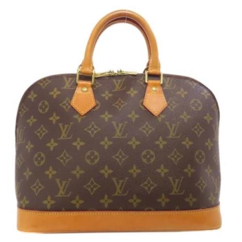 Pre-owned Canvas handbags Louis Vuitton Vintage , Brown , Dames