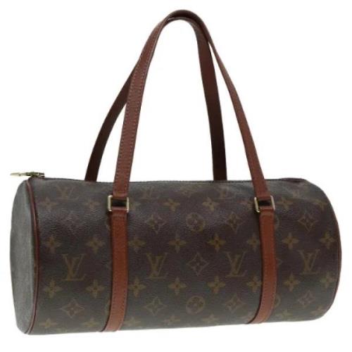 Pre-owned Canvas handbags Louis Vuitton Vintage , Brown , Dames