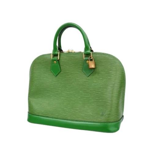 Pre-owned Leather louis-vuitton-bags Louis Vuitton Vintage , Green , D...