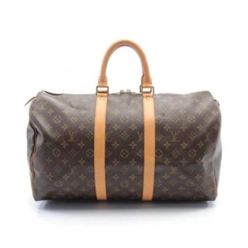 Pre-owned Canvas handbags Louis Vuitton Vintage , Brown , Dames