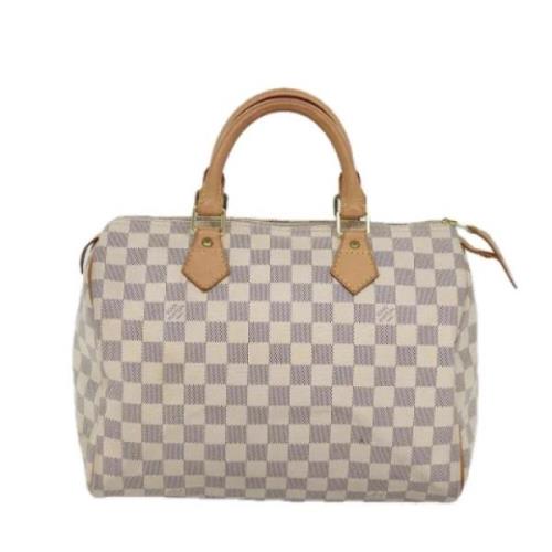 Pre-owned Canvas louis-vuitton-bags Louis Vuitton Vintage , White , Da...