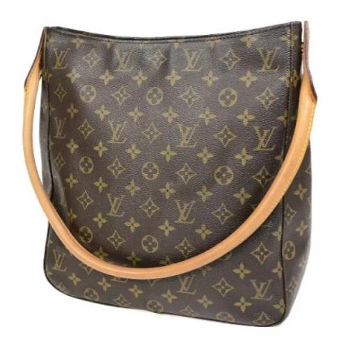 Pre-owned Canvas handbags Louis Vuitton Vintage , Brown , Dames