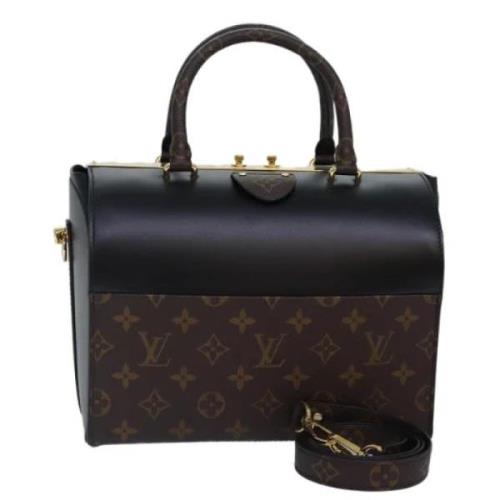 Pre-owned Canvas handbags Louis Vuitton Vintage , Brown , Dames