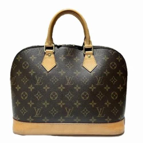 Pre-owned Canvas handbags Louis Vuitton Vintage , Brown , Dames