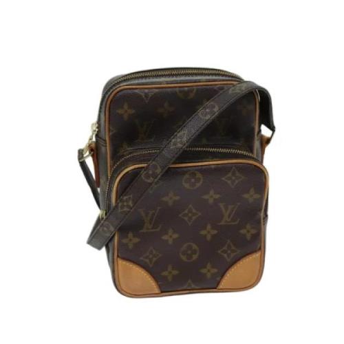 Pre-owned Canvas louis-vuitton-bags Louis Vuitton Vintage , Brown , Da...