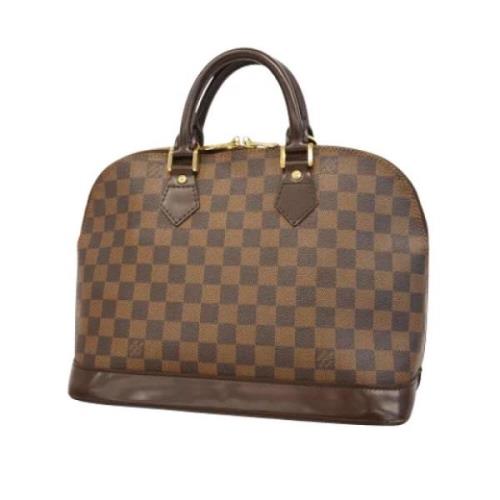 Pre-owned Canvas handbags Louis Vuitton Vintage , Brown , Dames