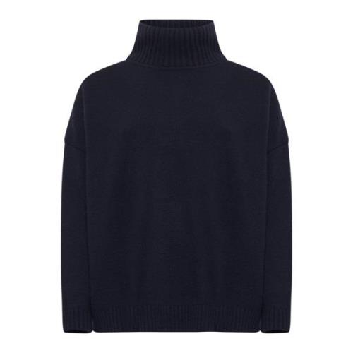 Navy Wol Turtleneck Sweater Max Mara Weekend , Blue , Dames