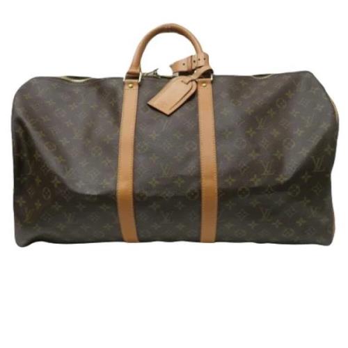 Pre-owned Canvas handbags Louis Vuitton Vintage , Brown , Dames