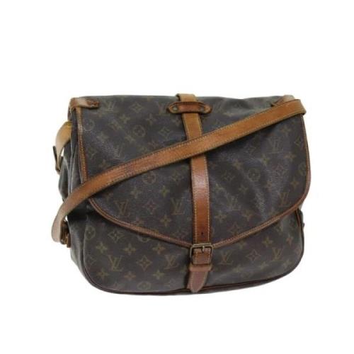 Pre-owned Canvas louis-vuitton-bags Louis Vuitton Vintage , Brown , Da...