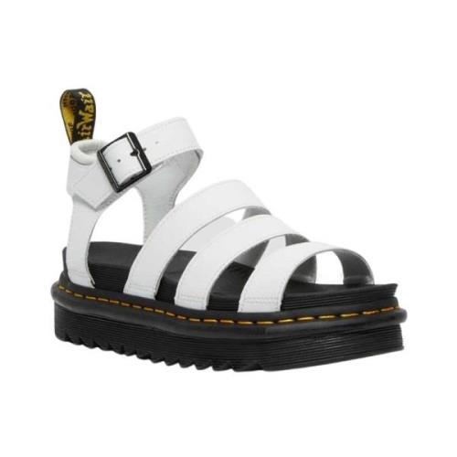 Flat Sandals Dr. Martens , White , Dames