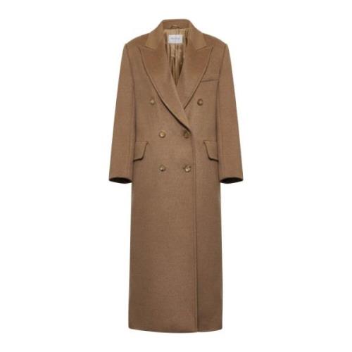 Fungo Kamelenjas met Peak Revers Max Mara , Brown , Dames