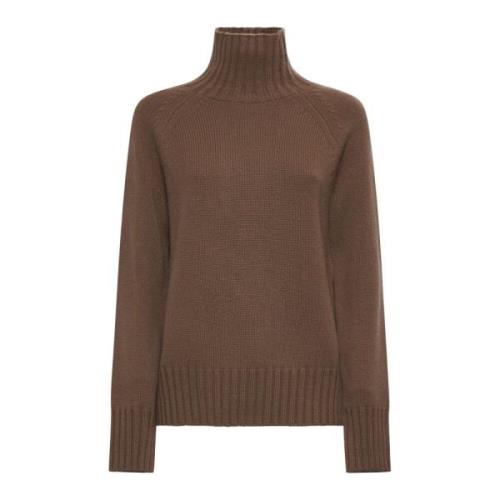 Kameelwol Kasjmiertrui Mantova Stijl Max Mara , Brown , Dames