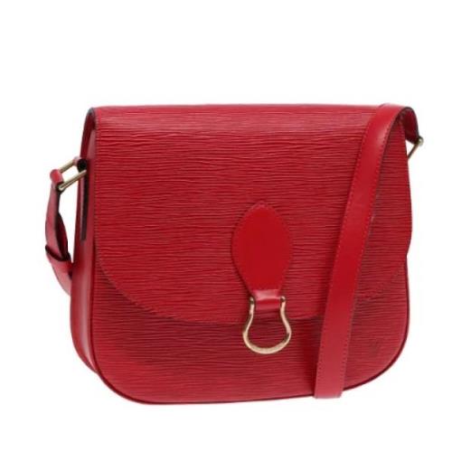 Pre-owned Leather louis-vuitton-bags Louis Vuitton Vintage , Red , Dam...