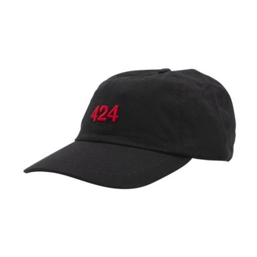 424 Hats Black 424 , Black , Heren