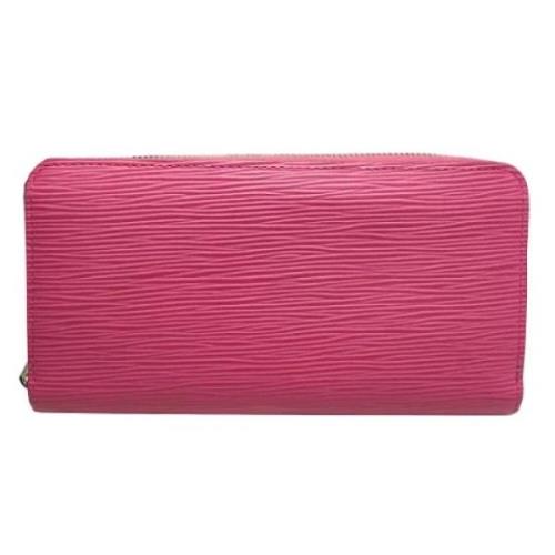 Pre-owned Leather wallets Louis Vuitton Vintage , Pink , Dames