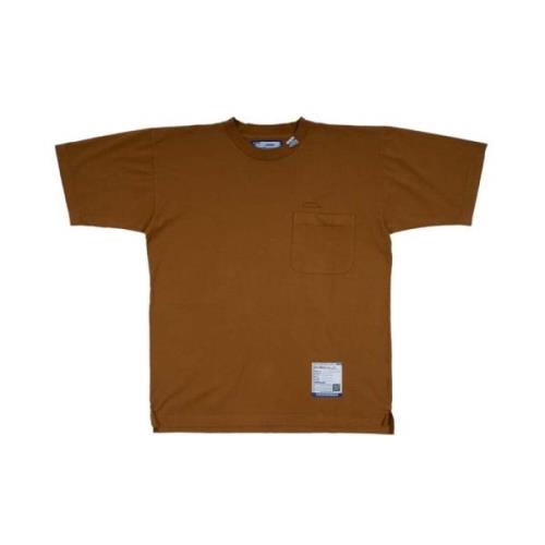 Geborduurde Bruine Tee Mihara Yasuhiro , Brown , Heren