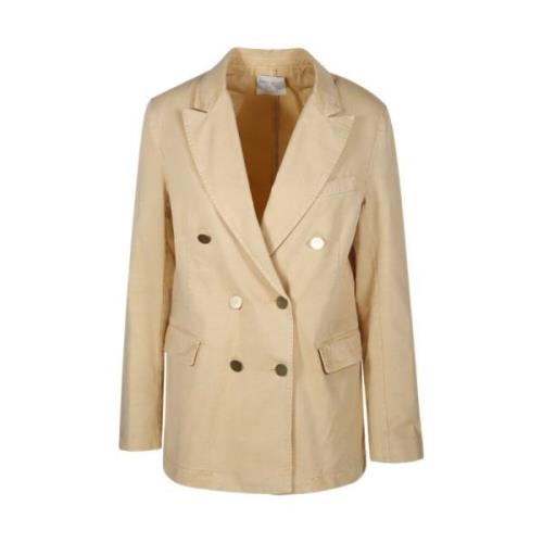 Honing Double-Breasted Blazer Forte Forte , Beige , Dames