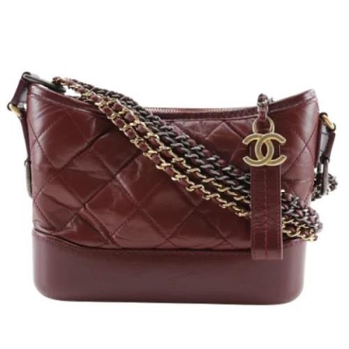 Pre-owned Leather chanel-bags Chanel Vintage , Red , Dames