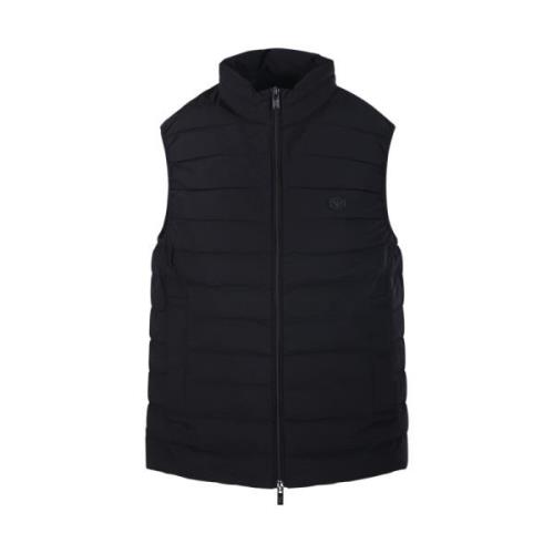 Gewatteerd Vest in Zwart Emporio Armani , Black , Heren