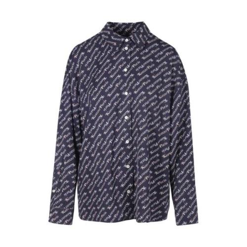 Midnight Blue Verdy Shirt Kenzo , Blue , Dames