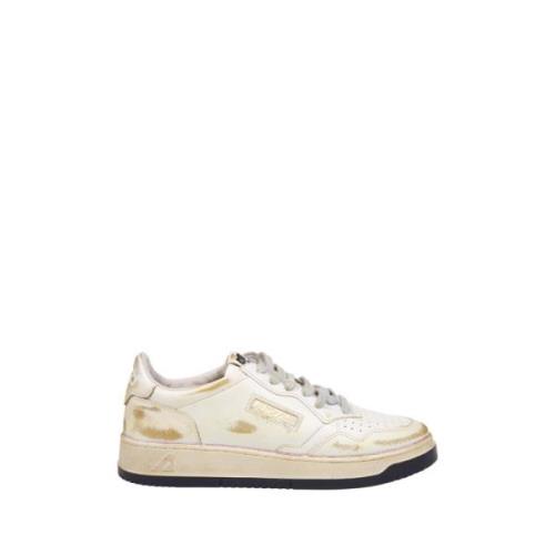 Witte Vintage Lage Sneaker Autry , White , Heren