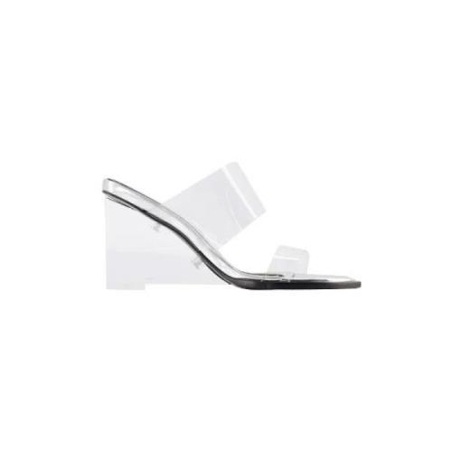 Pre-owned Leather sandals Alexander McQueen Pre-owned , White , Dames