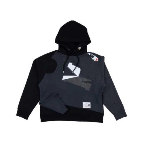 Zwarte hoodie met trekkoord capuchon Mihara Yasuhiro , Black , Heren