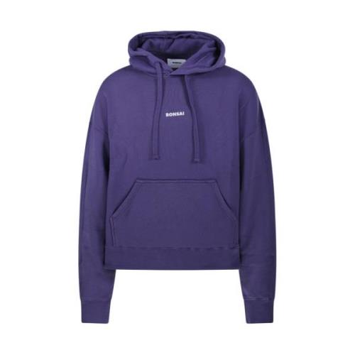 Klassieke Box Logo Hoodie Sweatshirt Bonsai , Purple , Heren