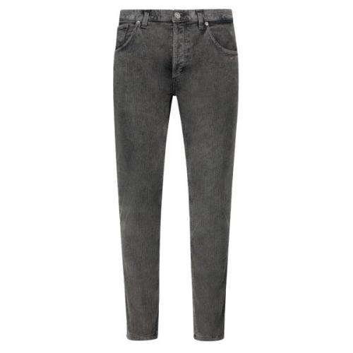 Ribfluwelen Broek - Grijs Doucal's , Gray , Heren