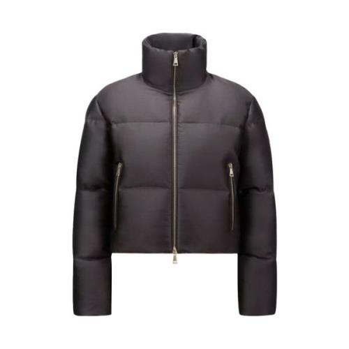 Bonnelles Korte Donsjas met Iridescent Finish Moncler , Gray , Dames