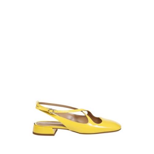 Gele Sling Back Liefde Schoenen A. Bocca , Yellow , Dames