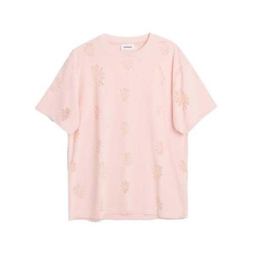 Bloemenfluwelen T-shirt in Roze Soulland , Pink , Dames