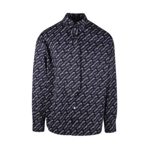 Verdy Stropdas Shirt Middernachtblauw Kenzo , Blue , Heren