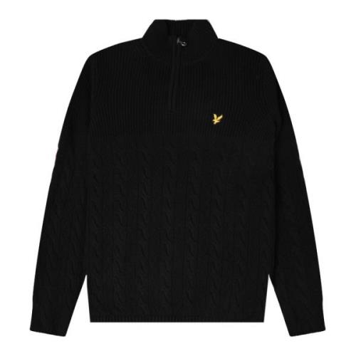 Heren Jet Black Gebreide kleding Lyle & Scott , Black , Heren