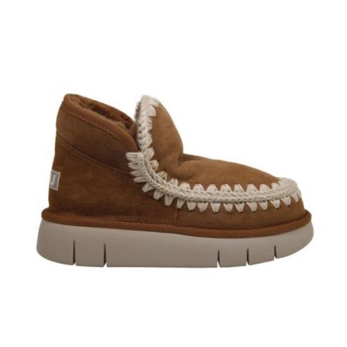 Cognac Eskimo Bounce Boot Mou , Brown , Dames