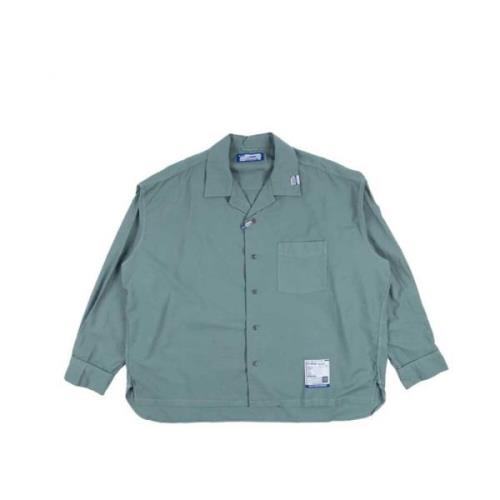 Groene Oxford Overhemd met Lange Mouwen Mihara Yasuhiro , Green , Here...