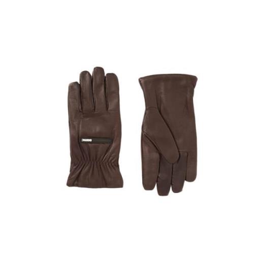 Bruine Aurora Lamsvacht Handschoenen Oamc , Brown , Unisex