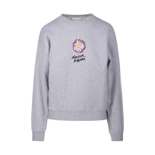 Drijvende Bloem Comfort Sweater Maison Kitsuné , Gray , Dames