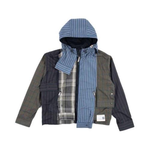 Zwarte Shirt Parka met Docking Mouwen Mihara Yasuhiro , Multicolor , H...