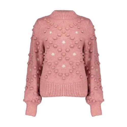 Bloemen Dot Pullover Sweater Geisha , Pink , Dames