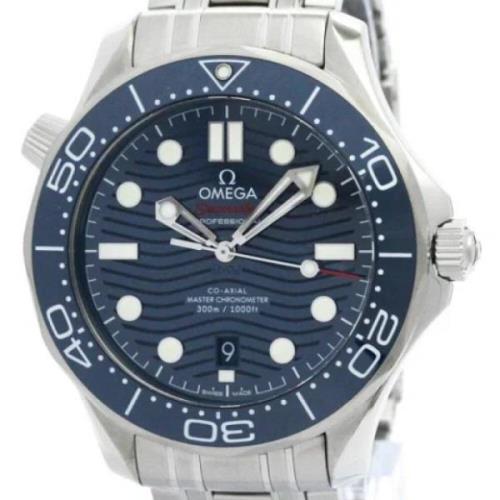 Pre-owned Stainless Steel watches Omega Vintage , Blue , Dames