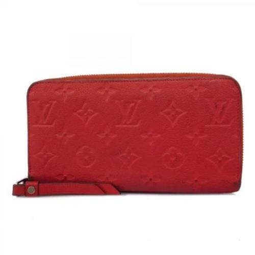 Pre-owned Fabric wallets Louis Vuitton Vintage , Red , Dames