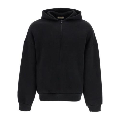 Oversized hoodie met halve rits Fear Of God , Black , Heren