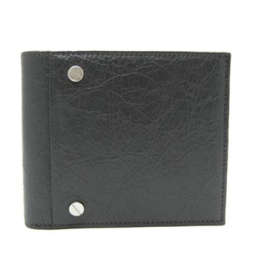 Pre-owned Leather wallets Balenciaga Vintage , Black , Dames