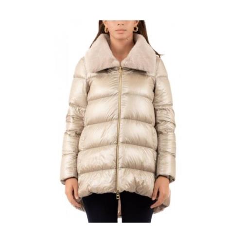 Dames Puffer Jas Herno , Beige , Dames